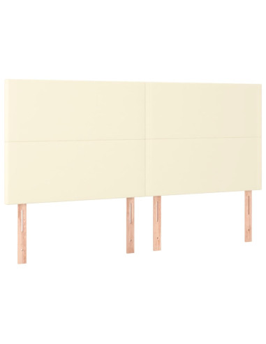 Giroletto a Molle con Materasso Crema 200x200 cm in Similpelle