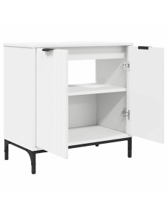 Set di mobili per il bagno con cassetto con porta 2 pcs Bianco
