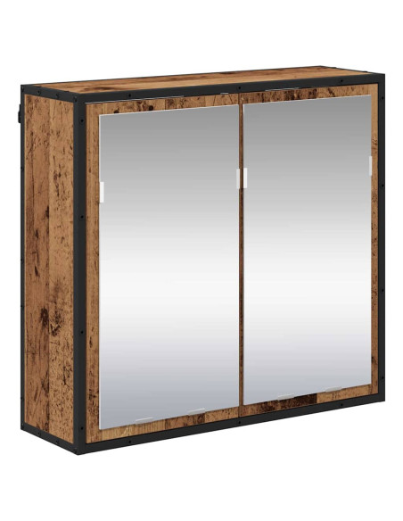 Set di mobili per il bagno 2 pcs Legno vecchio 65 x 33 x 60 cm