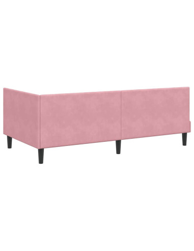 Struttura Letto Angolare con Materasso 2 pcs Grigio Velluto