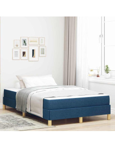 Letto a molle Blu e Marrone 120 x 190 cm 2