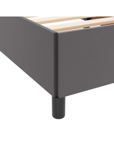Struttura letto con materasso con materasso Grigio 80 x 200 cm 2