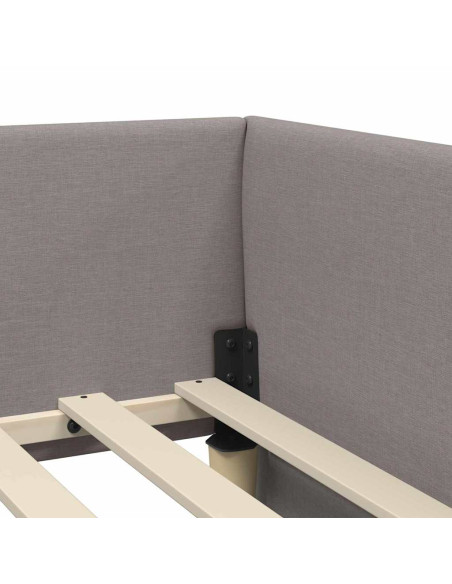 Cornice del letto ad angolo con testiera Talpa 90 x 190 cm