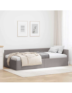Cornice del letto ad angolo Talpa 90 cm x 190 cm Tessuto 2