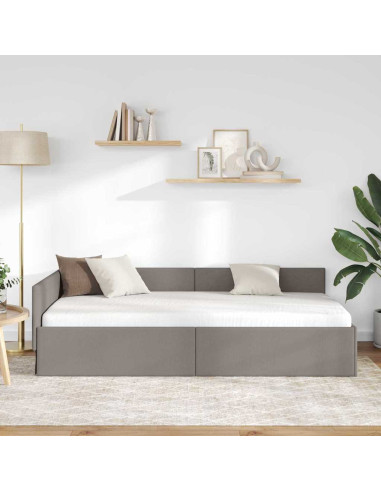 Cornice del letto ad angolo Talpa 90 cm x 190 cm Tessuto