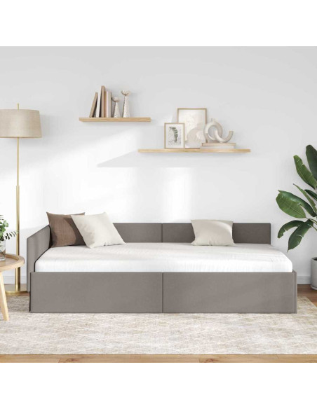 Cornice del letto ad angolo Talpa 90 cm x 200 cm Tessuto
