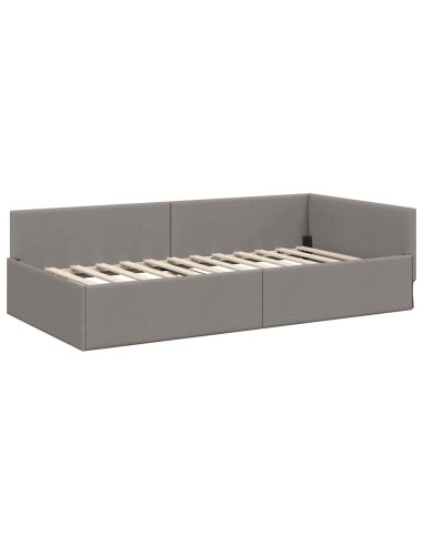 Cornice del letto ad angolo Talpa 90 cm x 200 cm Tessuto