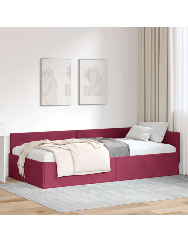 Cornice del letto ad angolo Altro Rosso vino 80 x 200 cm
