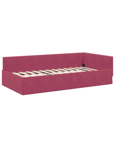 Cornice del letto ad angolo Altro Rosso vino 80 x 200 cm