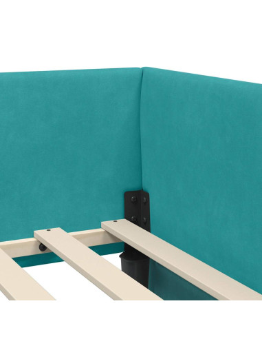 Cornice del letto ad angolo Altro Turchese 80 x 200 cm