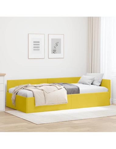 Cornice del letto ad angolo Altro Giallo 90 x 190 cm