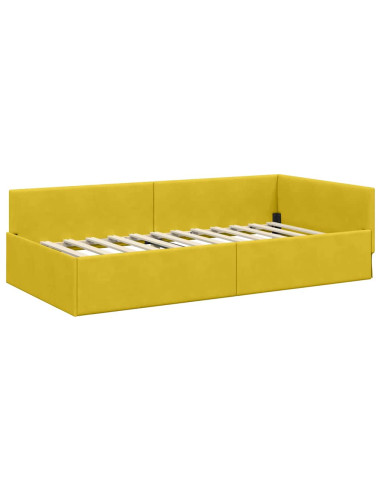 Cornice del letto ad angolo Altro Giallo 90 x 190 cm