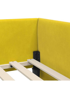 Cornice del letto ad angolo Altro Giallo 90 x 200 cm 2