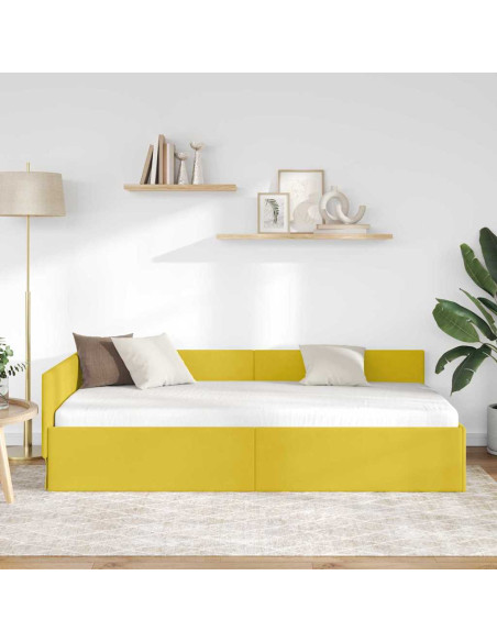 Cornice del letto ad angolo Altro Giallo 90 x 200 cm