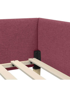 Cornice del letto ad angolo Altro Rosso vino 90 x 200 cm 2