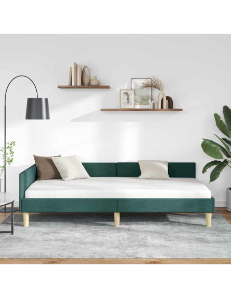 Struttura Letto Angolare Altro Verde scuro 100 x 200 cm