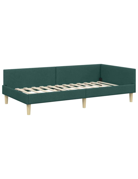 Struttura Letto Angolare Altro Verde scuro 100 x 200 cm