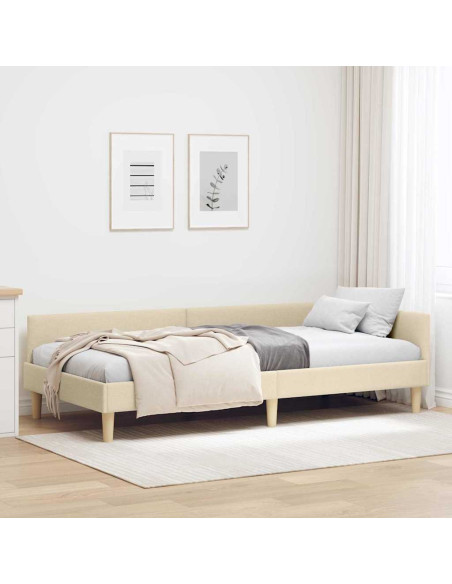 Cornice del letto ad angolo Altro Crema 100 x 200 cm