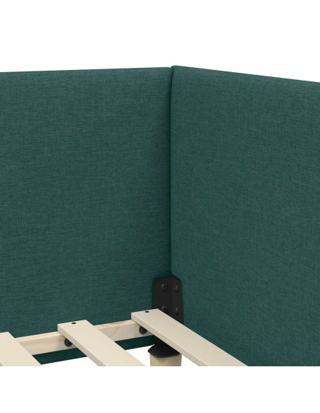 Cornice del letto ad angolo Altro Verde scuro 80 x 200 cm