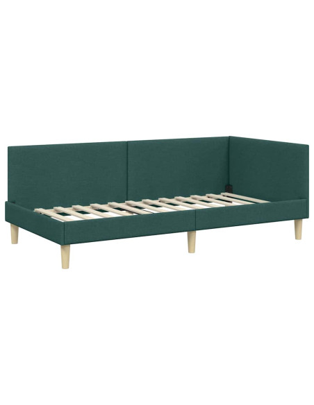 Cornice del letto ad angolo Altro Verde scuro 80 x 200 cm