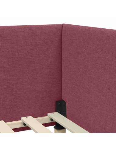 Cornice del letto ad angolo Altro Rosso vino 90 x 200 cm