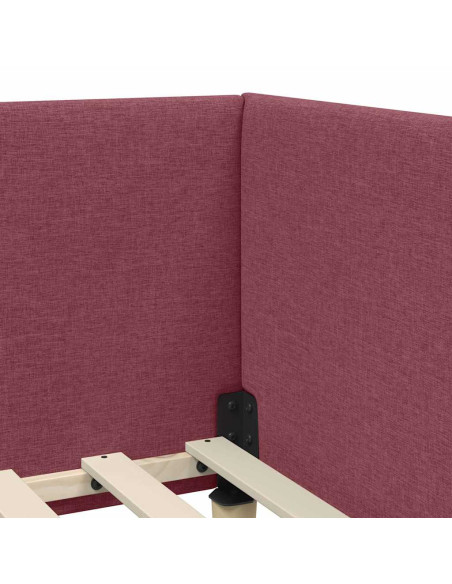 Cornice del letto ad angolo Altro Rosso vino 90 x 200 cm