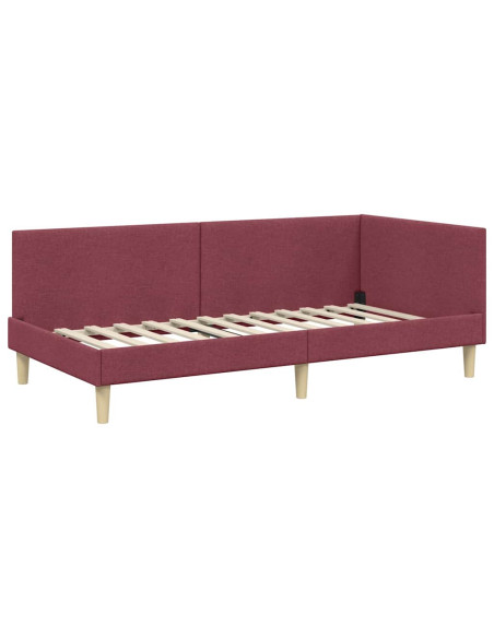 Cornice del letto ad angolo Altro Rosso vino 90 x 200 cm