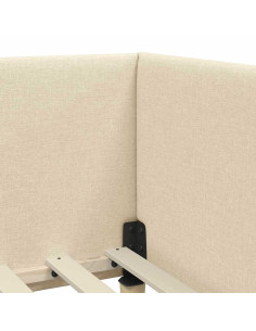 Cornice del letto ad angolo Altro Crema 100 x 200 cm 2