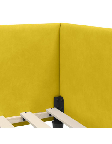 Cornice del letto ad angolo Altro Giallo 90 x 190 cm