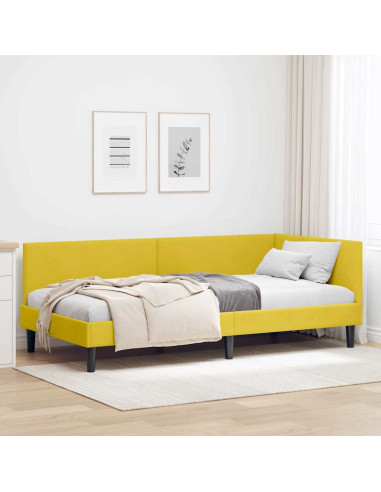 Cornice del letto ad angolo Altro Giallo 90 x 190 cm