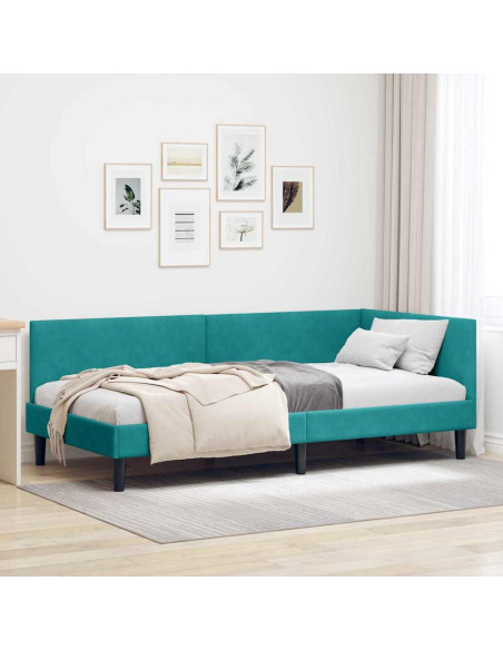 Cornice del letto ad angolo Altro Turchese 90 x 200 cm