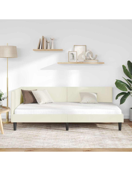 Cornice del letto ad angolo Altro Crema 100 x 200 cm