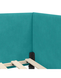 Cornice del letto ad angolo Altro Turchese 100 x 200 cm 2