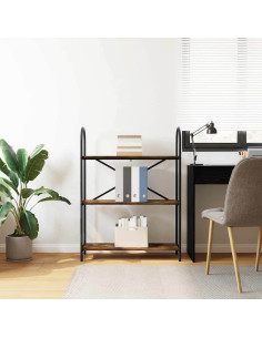 Libreria Rovere fumo 80 x 30 x 109 cm Legno multistrato