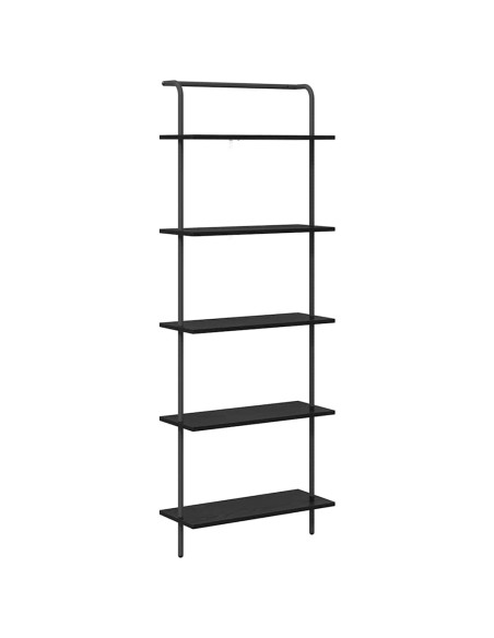 Libreria Rovere nero 60 x 24 x 168 cm Legno multistrato