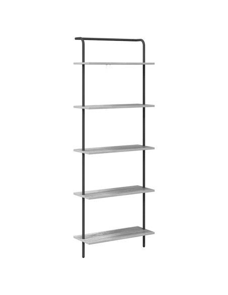 Libreria Grigio sonoma 60 x 24 x 168 cm Legno multistrato