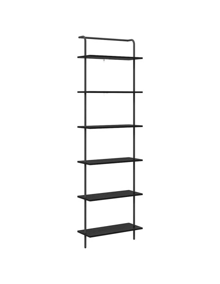 Libreria Rovere nero 60 x 24 x 203 cm Legno multistrato