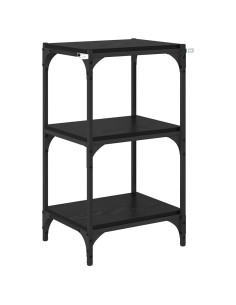 Armadio per Libri Rovere nero 40 x 33 x 71 cm Legno multistrato