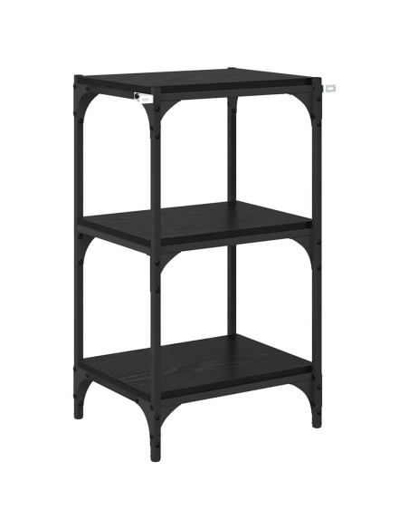 Armadio per Libri Rovere nero 40 x 33 x 71 cm Legno multistrato