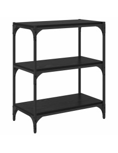 Armadio per Libri Rovere nero 60 x 33 x 71 cm Legno multistrato