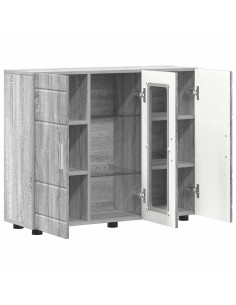 Credenza Grigio sonoma 55.5 x 29 x 100 cm Legno multistrato
