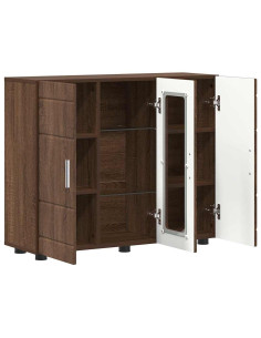 Credenza Rovere marrone 55.5 x 29 x 100 cm Legno multistrato
