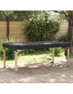 Copertura Tavolo Tinta unita Nero 102 x 202 x 15 cm Tessuto