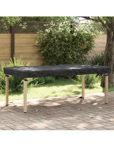 Copertura Tavolo Tinta unita Nero 102 x 202 x 15 cm Tessuto