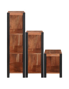 Libreria 3 pcs Marrone 80 x 30 x 110 cm