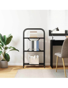 Libreria Rovere nero 60 x 30 x 109 cm Legno multistrato