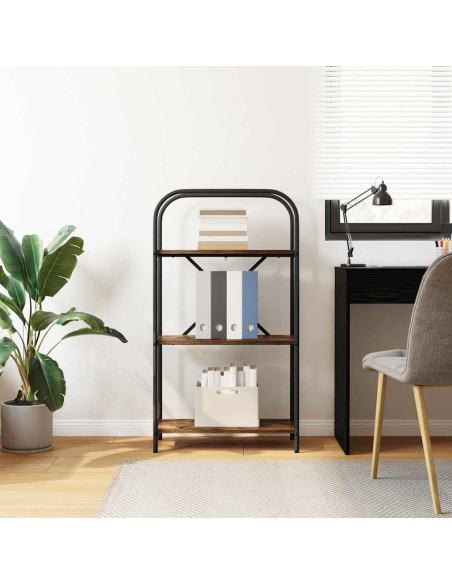Libreria Rovere fumo 60 x 30 x 109 cm Legno multistrato