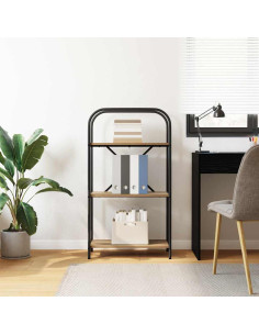 Libreria rovere artigianale 60 x 30 x 109 cm Legno multistrato