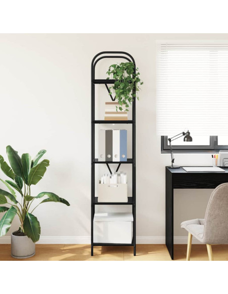 Libreria Rovere nero 40 x 30 x 183 cm Legno multistrato