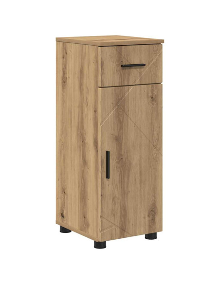 Set di mobili per il bagno con porta 5 pcs rovere artigianale